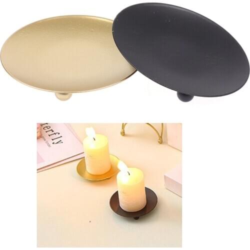 Iron Plate Art Candle Holder Candle Stand Candle Plate Candle Cup Home Table Decoration Candle Holder