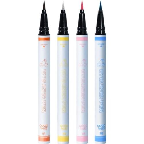 Liquid Eyeliner Pink Blue Brown Long-lasting Waterproof Easy To Wear Smooth Eyeliner Pen Women Beauty Eye Makeup Maquillaje