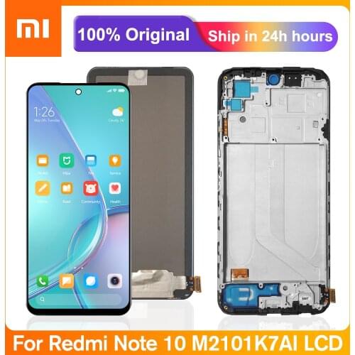6.43'' Lcd Display For Xiaomi Redmi Note 10 4G Lcd Display Touch Screen Digitizer Assembly For Redmi Note10 M2101K7AI M2101K7AG