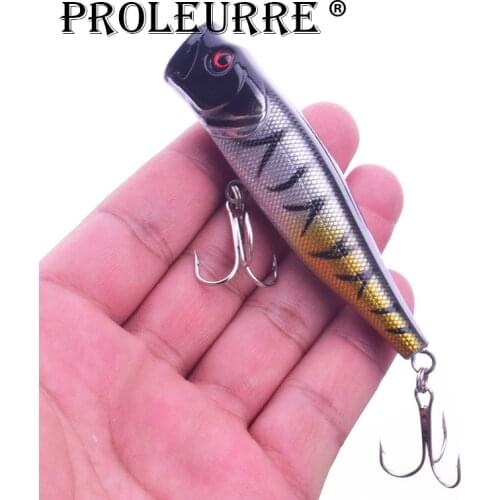 1pcs 85mm 14g Hard Popper Bait Fishing Lure Artificial Baits Topwater Fishing Wobblers Floating Fishing Bait Crank Baits