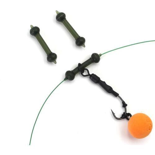 4PCS Carp Fishing Heli Chod Rubber Buffer Beads for Carp Chod Helicopter Rig System Monofilament or Fluoro Carbon Accessories