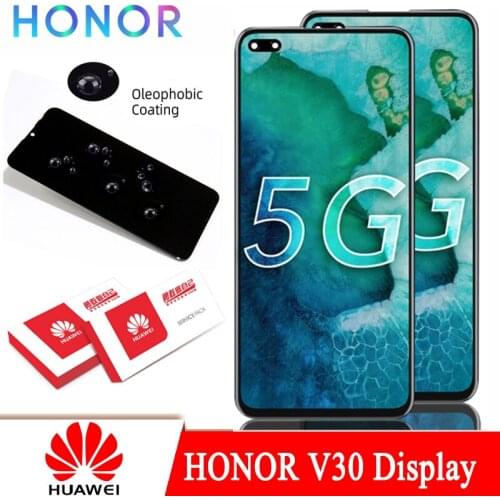 100% Original 6.57'' LCD with Frame for Huawei Honor V30 View 30 Display Touch Screen Digitizer Repair Parts