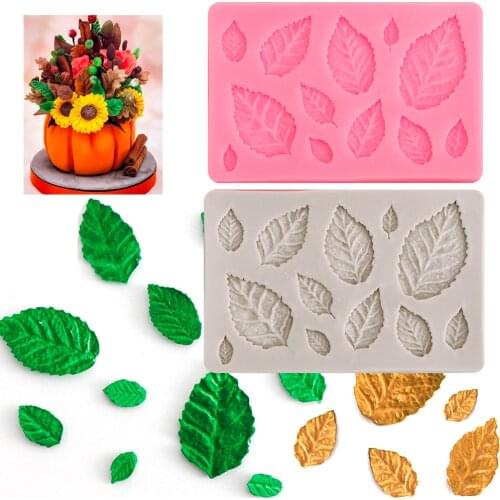 1pcsDIY Leaf Pendant Decoration Candy Epoxy DIY Tool Silicone Mold Keychain Cake Mold Pendant Jewelry