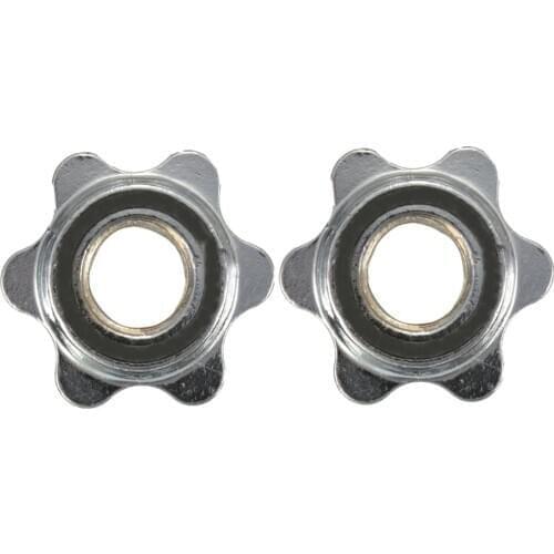 2x 1 standard barbell spinlock collars screw clamp dumbbell bar weight lifting