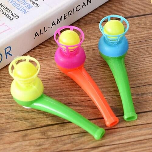 3Pcs magic floating ball game kids gift toys blow pipe balls for party game