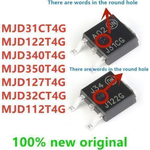 5PCS MJD31CT4G MJD122T4G MJD340T4G MJD350T4G MJD127T4G MJD32CT4G MJD112T4G J31CG J122G J340G J350G J127G 100% new original