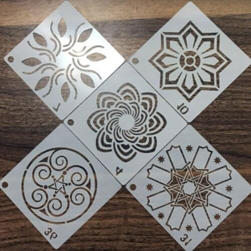 56 Pack Mandala Dot Painting Templates Stencils Perfect for DIY Rock Painting Art Projects 3.6X3.6 Inch 9X9 cm