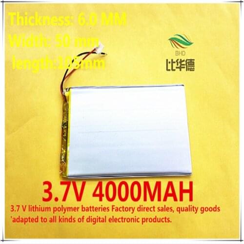 Free shipping)Polymer lithium ion battery 3.7V 6050105 can be customized wholesale CE FCC ROHS MSDS quality certification
