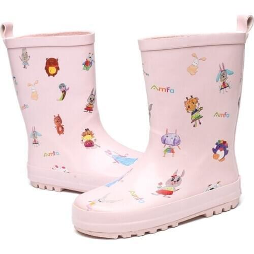 Children Rain Boots Soft Waterproof Outdoor PVC Rubber Boots Baby Boy Girl Toddler Ankle Water Boots Kids Shoes Non-slip SYC001