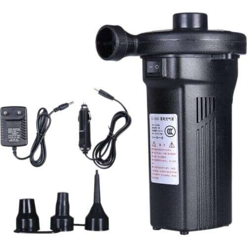 Eu Plug,Rechargeable Electric Air Pump Nickel-Cadmium Battery Inflatable Air Pump Inflate Deflate For Outdoor Kayak Airbed Boat
