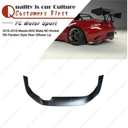 FRP Fiber Glass PD Style Rear Lip Fit For 2016-2018 MX5 Miata ND RB Rear Bumper Under Diffuser Lip