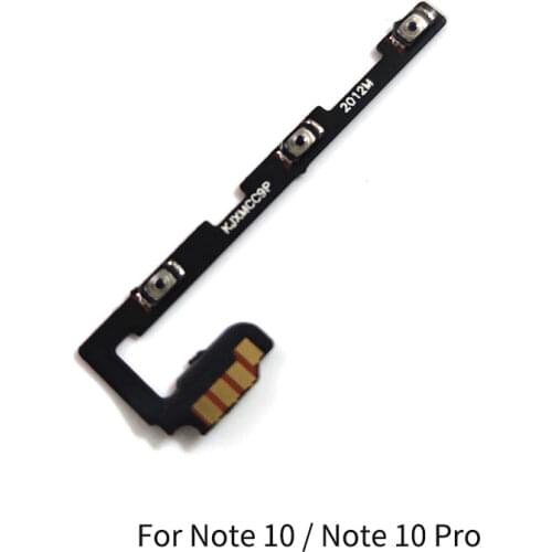 For Xiaomi Mi CC9 Pro / Note10 Power Volume Button Flex Cable Side Key Switch ON OFF Control Button Repair Parts