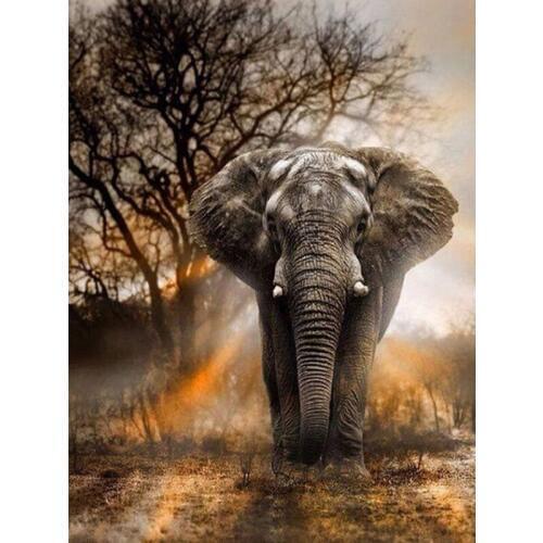 Full Square/Round Drill 5D DIY Diamond Painting "Sunset Elephant" 3D Rhinestone Embroidery Cross Stitch 5D Home Decor Gift