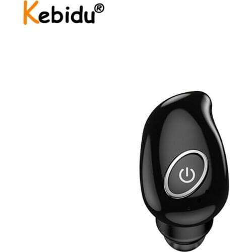 KEBIDU Wireless Handsfree Bluetooth Single Earphone With Mic V21 Earbuds Bluetooth Mini Headphone Ear Hook Invisible Headsets