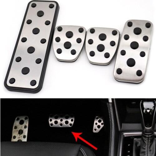 4Pcs/Set MT Car Foot Gas Brake Clutch Pedals Cover Kits For Subaru Legacy Outback XV Impreza Forester LHD Only
