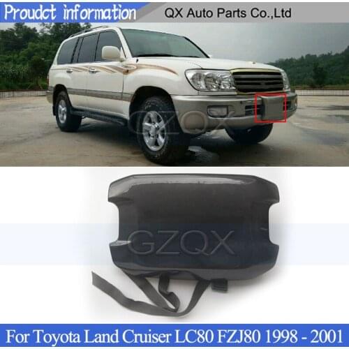 CAPQX ABS Plastic Front Bumper Winch Cover Trim For Toyota Land Cruiser LC80 FZJ80 1998 1999 2000 2001