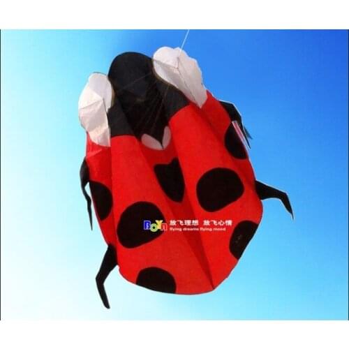 Flying kite ladybug large inflatable animals big kite flying single line kite soft beach fun pipas brinquedo ar livre atacado