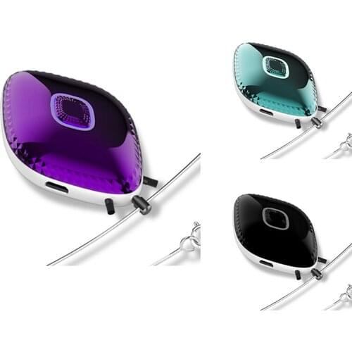 Fashionable Personal Wearable Mini Portable Rechargeable Negative Ion Necklace Hanging Neck Air Purifier