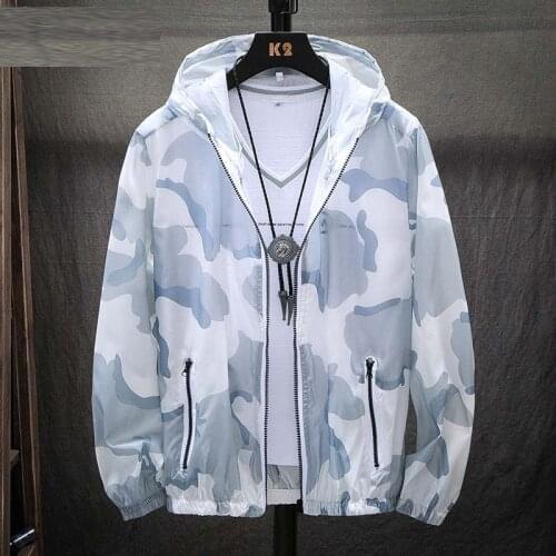 Mens Casual Sun Protection Clothing Jackets Male Windproof Ultra-Light Homme Rainproof Windbreaker 2019 Fashion Coat Man Jacket