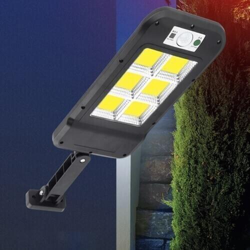 Outdoor Decorative Walkway Landscape LED Motion Sensor Solar Wall Light Remote Control Garden Yard Path Security Lamp