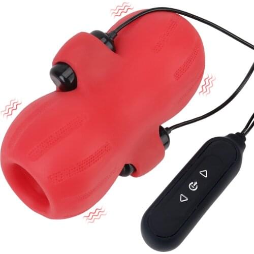 Penis Pump Cock Trainer Ring Vagina Real Pussy Sex Toys for Men Glans Sucking Delayed Ejaculation 9 Modes 3 Grades