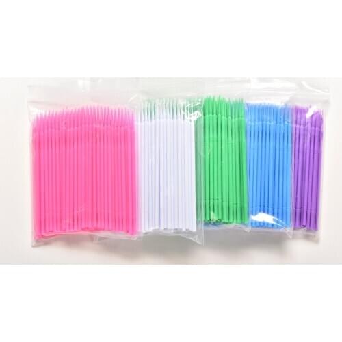 100 Pcs/Bag New Makeup Cosmetic Individual False Eyelashes Eye Lashes Round Cotton hisopos de algodon Remover