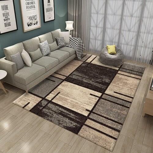Nordic geometric new product printed carpet bedroom bedside sofa floor carpet hall decoration carpet lattice large carpet