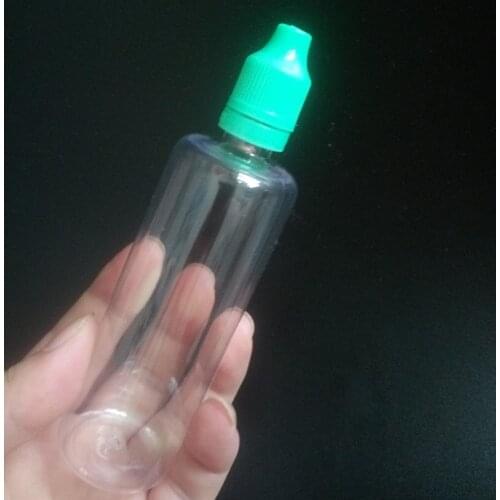 Tamper Evident Seal and Childproof Caps 100ml PET Plastic Dropper Bottles with Long Thin Tip E liquid Empty Bottle