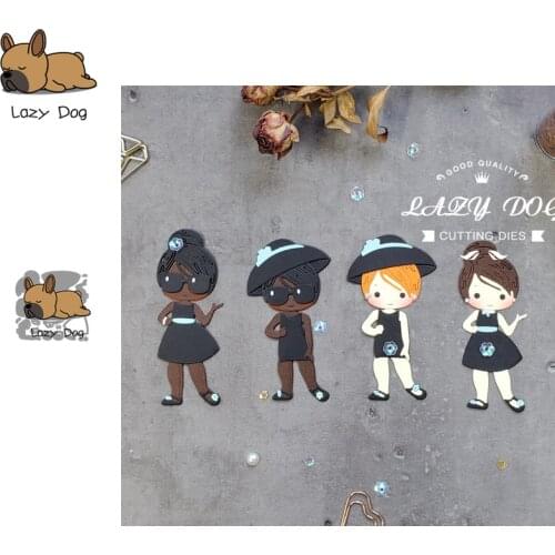 Lady Sunglasses Hat Metal Cutting Dies Scrapbooking Stencil Decorative Craft Embossing Die Cuts Card Making New Dies For 2020