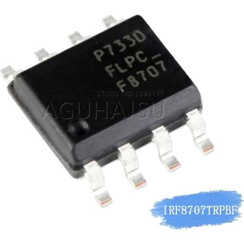 10PCS IRF8707TRPBF SOP-8 IRF8707TR SOP IRF8707 SOP8 F8707 IRF8707G SMD
