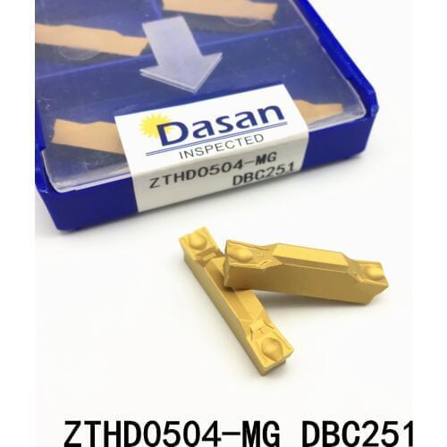 10pcs ZTHD0404-MG DBG202 Carbide Knife for Slotting Cutters and Cutting Tools CNC Replacement Zhuzhou