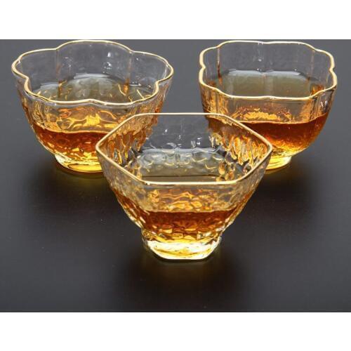 2017 New Heat-resistant Glass Japanese Style Kungfu Tea Cup Artistic glass wine Shot Glass Kung-fu teaware Master Mug Teaware