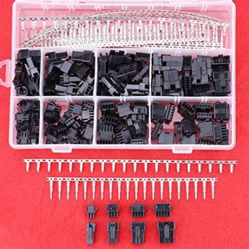 520Pcs/set 2.5mm Pitch 2 3 4 5 Pin JST SM Male & Female Plug Housing Pin Header Crimp Terminals Connector Kit