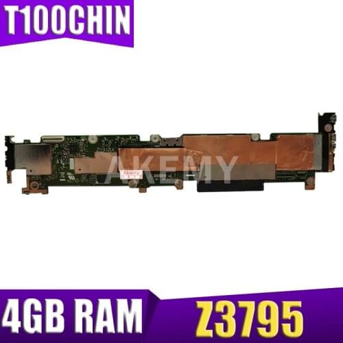Akemy New! T100CHIN Laptop motherboard for ASUS T100CHIN T100CHI T100CH Test original mainboard GMA HD 4G RAM /Z3795 64G SSD