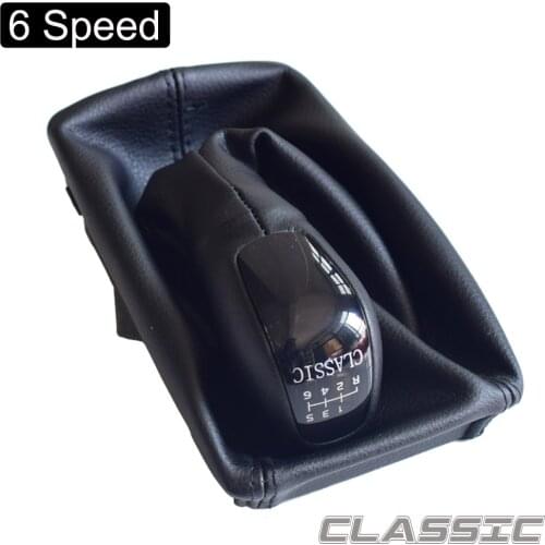 Car 6 Speed Gear Shift knob Level Knob With Leather Boot For Mercedes Benz E Class W211 2002 2003 2004 2005 2006-2009