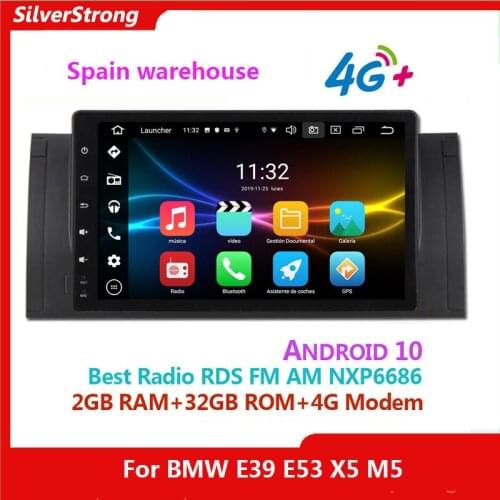 Spain Warehouse 2din Android For 5 Series BMW E39 X5 E53 Car Radio Multimedia Video Player Navigation GPS 2 din dvd WIFI SWC BT