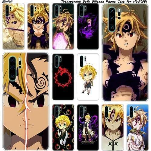 Hot Nanatsu No Taizai Meliodas Soft Silicone Phone Case for Huawei P30 P20 Pro P10 P9 P8 Lite 2017 P Smart Z Plus 2019 NOVA 3 3i