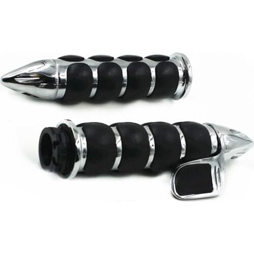 For Honda Shadow VT VTX 1300 1800 Cruiser Chopper Bobber Custom GL Free shipping 1" Fat Spike Chrome Hand Grips W/Wide Palm Rest