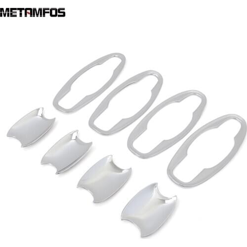 For Toyota Land Cruiser LC200 FJ200 Second Facelift 2016-2019 2020 Chrome Door Handle Bowl Cover Trim Sticker Car Accessories