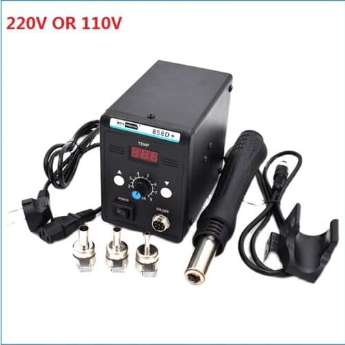220V110V Hot Air Gun 850D+ Digital Display BGA Soldering Welding Rework Station For Laptop Cell-Phone Game SMD PCB IC Repair