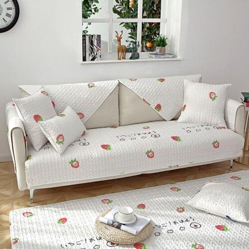 Sofa Towel Cushion Couch Cover Embroidery Four Season Universal Slipcover Non-slip Cloth Sofa Covers Seat For Living Room Decor