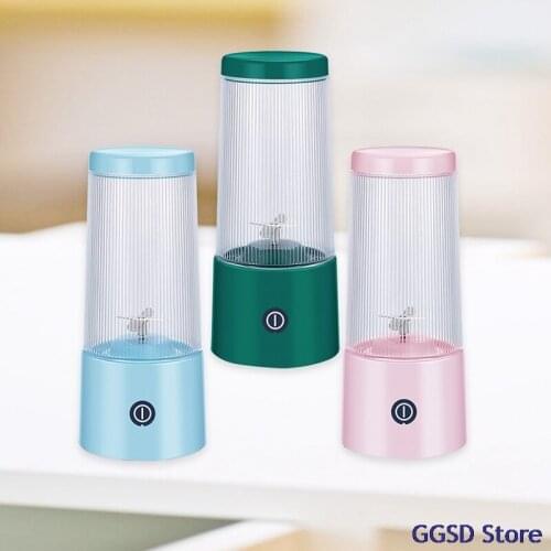 Portable Electric Juicer Mixer 380ml Fruit Smoothie Maker Machine Blender Stirring Rechargeable Kitchen Food Processor Juice Cup