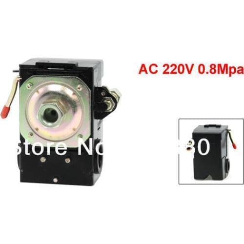PAS-10 AC 220V 10A 0.8 Mpa 116 PSI 1/4 NPT One 1 Ports Air Compressor Pressure Switch Valve