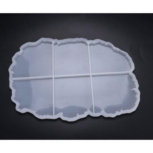 Silicone Crystal Epoxy Resin Mold Irregular Coaster Mat Casting Mould Handmade DIY Crafts Decoration Making Tools