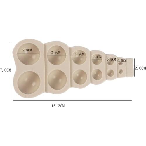 Cute Silicone Cake Model Chocolate Fudge Mold Large Small Multi Size Pearl Ball Shape DIY Baking Kitchen Accessories Decor Tool