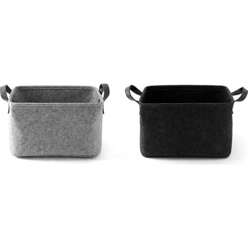 Storage Basket Felt Cloth Foldable Laundry Basket Baby Toys Dirty Clothes Hamper Toys Holder Storage Box Home Sundries Organizer