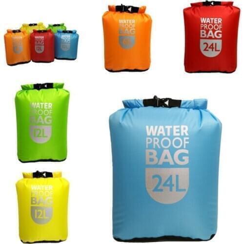 6L/12L/24L Waterproof Bag Dry Bag Pack For Swimming Rafting Kayaking River Trekking Floating Sailing Canoing Boating Resistance