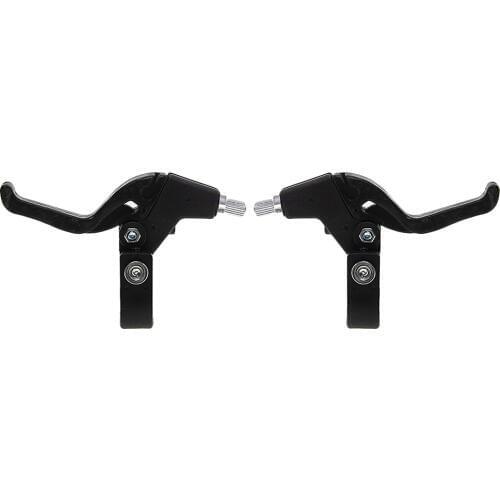 Children Kids Universal Lightweight Twin Bicycle Bike Brake Levers Set Black flat bar brake levers