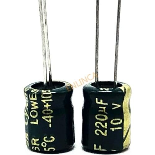 10v 220UF 6*7 aluminum electrolytic capacitor 220uf 10v 20