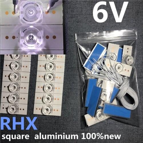 400PCS 100%NEW 6V SMD Lamp Beads with Optical Lens Fliter for LED TV Repair TCL/50A360 GIC50LB34-3030F2.1DV0.7-20180416